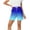 Blue（New）, variant on PFRNLF Womens Shorts Summer Comfy Elastic Waist Drawstring Casual Tie-dye Shorts with Pockets