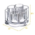thumbnail image 4 of Soporte acrílico para lápiz labial, organizador de cepillos de uñas con delineador de brillo labial compacto transparente y flor pequeña con transparente, 4 of 5