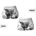 thumbnail image 3 of Sigee Yak Print Women's High Waist Workout Shorts - Squat Proof, Tummy Control, Yoga and Gym Activewear-XX-Large, 3 of 9
