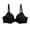Black, variant on Bras for Women Soft Bralette Full Coverage Supportive Spaghetti Strap Breathable Bra Solid Basic Bra