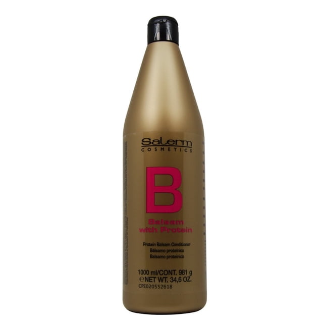 Acondicionador Salerm Protein Balsam 1L para cabello dañado