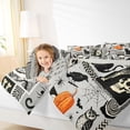 thumbnail image 3 of Homewish Collage Halloween Skeleton Twin Bedding, Retro Pumpkin Crow Owl Bedding Comforter Set, Gray Reversible, 7 Pieces, 3 of 7