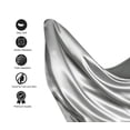 thumbnail image 3 of Juego de Sábanas de Satén Lanest Housing Seda Satén Queen Gris Claro, 3 of 8
