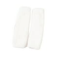 thumbnail image 3 of Guantes cálidos de invierno sin dedos, mitones con orificio para el pulgar, mitones suaves de invierno Blanco, 3 of 9