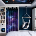 thumbnail image 4 of Cortina estilo galaxia para puerta, cortina de nebulosa espacial, divisor de ambientes, cortinas para puertas plegables., 4 of 9