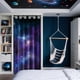 thumbnail image 4 of Cortina estilo galaxia para puerta, cortina de nebulosa espacial, divisor de ambientes, cortinas para puertas plegables., 4 of 9