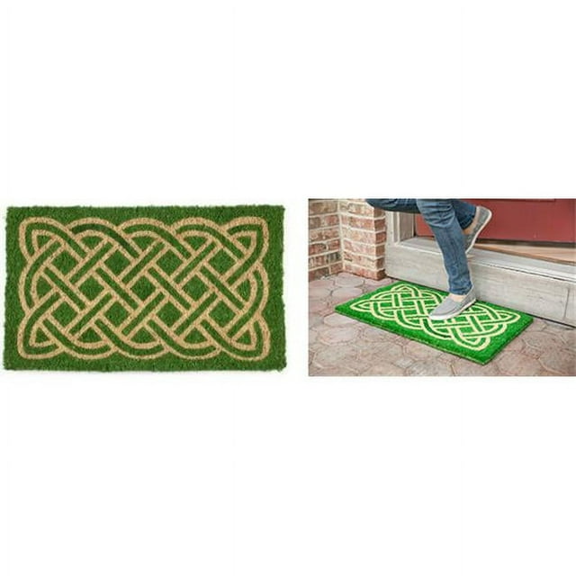 IUC International 2021S Celtic Handwoven Coconut Fiber Doormat