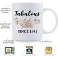 thumbnail image 5 of 1941 Birthday Gifts for Women - Fabulous Since 1941 Birthday Mug - 1941 Birthday Gifts for Mom Grandma Sister Aunt Friend - 11 Oz, 5 of 6