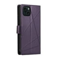 thumbnail image 3 of Nalacover Case for iPhone 15 - Card Holder PU Leather Flip Wallet Cover with Magnetic Clasp Stand Hand Strap, Soft TPU Inner Shockproof Anti-Scratches Case for iPhone 15, Purple, 3 of 10