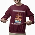 thumbnail image 2 of Christmas Sweatshirt, Custom Legal Christmas Sweatshirt, Personalized Attorney Ugly Holiday Sweatshirt, Unique Law Student Gift with Name & Year, 2 of 5