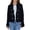 Black, variant on Frayed Edge Button Front Tweed Blazer for Women, Long Sleeve Cropped Fit, Casual Everyday Outerwear, 1 Piece, XS-3XL, Plus Size Friendly