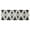 Black Geometric Triangle-1, variant on Blue Floral and Petal Pattern Kitchen Rug Mat,Kitchen Runner Rugs Non Skid Washable,Decorative Kitchen Floor Mats for Kitchen,Sink,Laundry,17"x47.2"