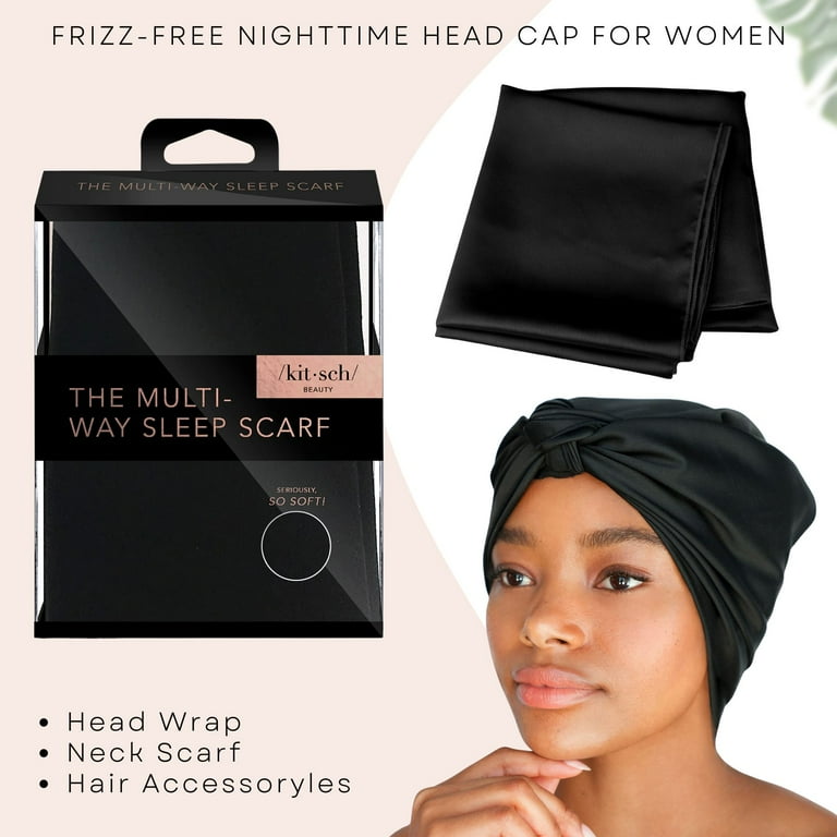 At Night How To Tie Hair In A Scarf For Sleeping Satin Sleep How