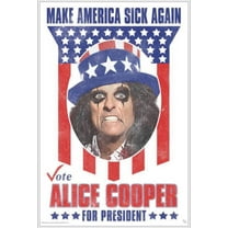 Alice Cooper for President Poster 24.5" x 36.5" - Laminated