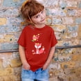 thumbnail image 2 of TZEWGL Tops For Kid Graphic Print Round Neck Loose Short Sleeve Top For Girls Boys size 3-4T, 2 of 4