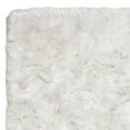 thumbnail image 6 of SAFAVIEH Ocean Trellis Solid Plush Polyester Shag Area Rug, Ivory, 5' x 8', 6 of 8