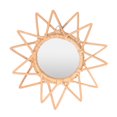 thumbnail image 4 of Espejo colgante para tocador BuyWeek decoración artística innovadora de ratán, 4 of 12