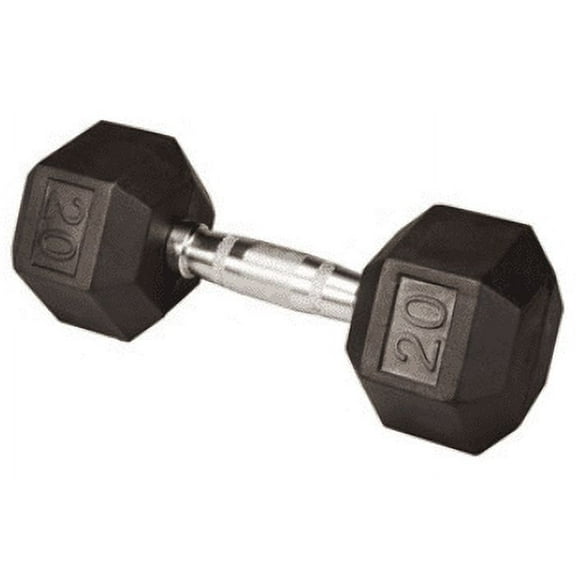 Body Solid SDR20 Rubber Coated Hex Dumbbell 20 lbs. (New)