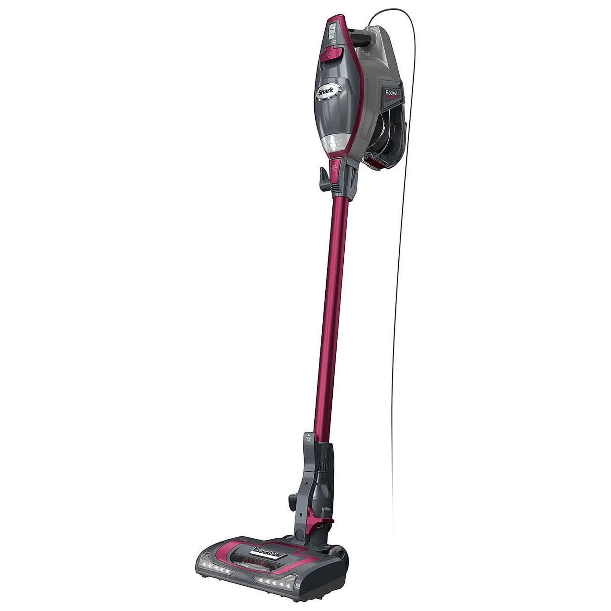 Shark Rocket Pro DLX Corded Stick Vacuum, Carpet and Hardfloors, Pet Friendly, Advanced Swivel Steering, XL Cup, Anti-Allergen Dust Brush, Removable Handheld, HV371 Fuchsia