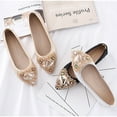 thumbnail image 2 of 1 Paire de Mocassins pour Femmes avec Strass, Réutilisables et Lavables pour Fête d'Été, Chaussures Plates pour Filles, Chaussures de Ballet Argent Taille 45, 2 of 9