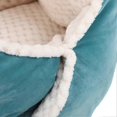 thumbnail image 2 of Pet Triangle Rhombus Shape Sleeping Bed Soft Ice Velvet Fabric Dog Bed Pet SuppliesBlue, 2 of 2