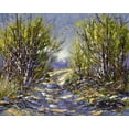 thumbnail image 2 of Chodyukov, Aleksander 14x12 Black Ornate Wood Framed with Double Matting Museum Art Print Titled - Sunny Winter Road, 2 of 4