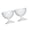 2334, variant on Misright 2Pcs White Half Wall Vases Wall Mounted Flower Vases Wall Hanging Flower Pot