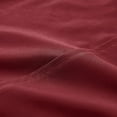 thumbnail image 7 of Mellanni 3 Piece 100% Cotton Bed Sheet Set, 400 Thread Count, Deep Pocket, Twin, Burgundy, 7 of 7