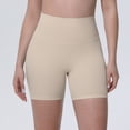 thumbnail image 2 of IWRICH High Waisted Biker Shorts for Women Tummy Control Lift Gym Workout Athletic Shorts Yoga Pants Khaki M, 2 of 9