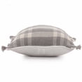 thumbnail image 3 of HomeRoots 517026 4 x 20 x 20 in. Gray Plaid Zippered Polyester Throw Pillow - Set of 2, 3 of 3