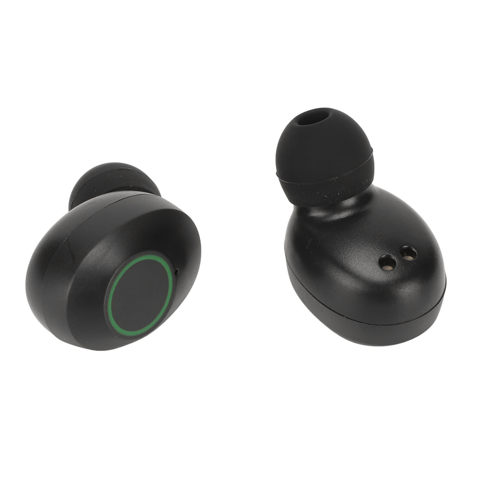 M Buder True Wireless Earbuds In-Ear Deep Bass Bluetooth 5.1 Headphones IPX7 Waterproof with LED Power Display Built-in Mic Charging Case for Sports Travel Music Calling, Black