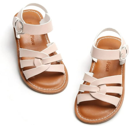 

QWZNDZGR Toddler Girl Sandals - Little Girl Easter Summer Dress Shoes Lightweight Open Toe Beach Holiday