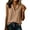 Khaki, variant on Summer Tops 2026 Cross-Border European American Summer New Women Lapel Split Hem Sleeveless Slub Cotton Linen Casual Shirt Vest Loose Breathable Vacation Blouse Khaki XXL