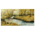 thumbnail image 2 of Peinture à l'Huile Ruisseau en Automne - Impression sur Toile de Paysage, 2 of 3