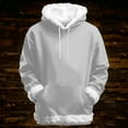 thumbnail image 5 of Women's Hoodie Trim 2026 Trendy Fall Winter Drawstring Plain Hooded Sweatshirt with Pockets Pullover Top, 5 of 6