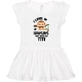 thumbnail image 3 of Inktastic Monkey I Love Hanging out with My Titi Girls Toddler Dress, 3 of 5