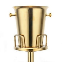 Floor Standing Champagne Ice Bucket Stainless Steel Gold Wine Cooler Bar Drinks