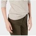 thumbnail image 3 of Style & Co Women's Fringe Trim Cowlneck Sweater Brown Size X-Small, 3 of 3