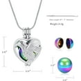 thumbnail image 2 of Cremation Jewelry Urn Necklace for Ashes with Hollow Mini Ball Keepsake Urn Pendant Memorial Jewelry for Ashes, 2 of 7