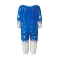 thumbnail image 3 of Christmas Family Pajama Matching Set Elk Print T-shirt Tree Pants, 3 of 9