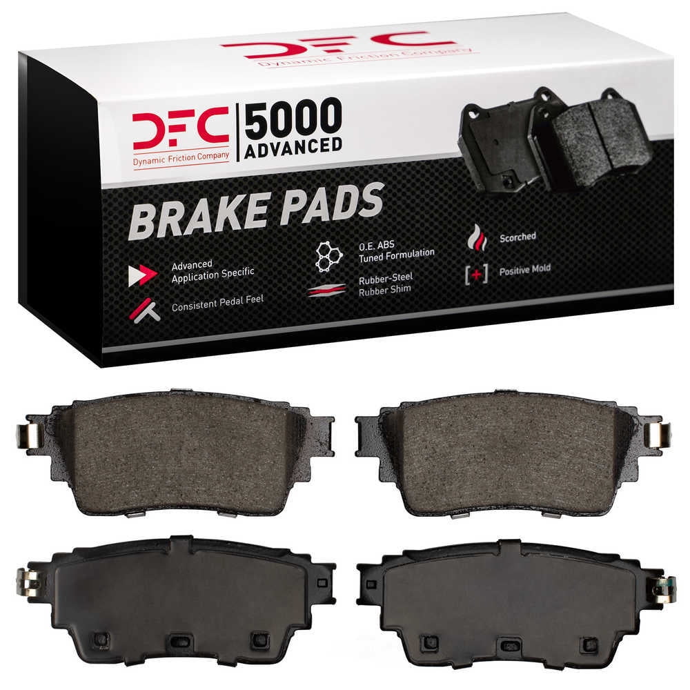 Dynamic 1551-2200-00 DFC 5000 Advanced Brake Pads - Ceramic Fits select: 2021-2022 NISSAN ROGUE, 2019-2020 NISSAN ALTIMA S