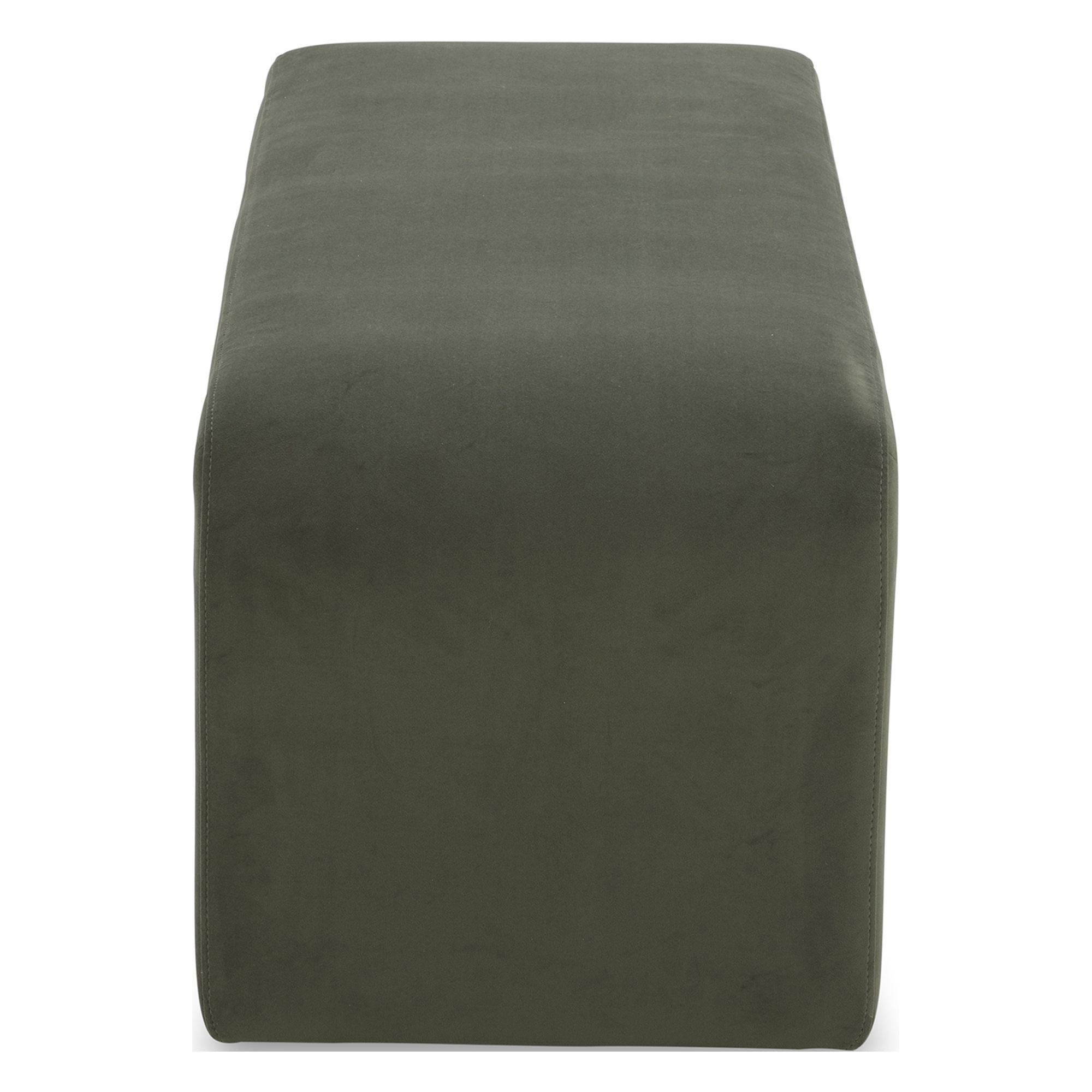 Better Homes & Gardens Juliet 44.50" Velvet Waterfall Bench, Olive