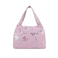 thumbnail image 2 of Bolso tote informal para mujer, ideal para el trabajo, los desplazamientos o para llevar el almuerzo | Bolso de mano ligero de tela con bolsillo frontal con cremallera, 2 of 6