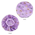 thumbnail image 4 of 4 Pcs Single Layer Soft Satin Bonnet Silk Hair Wrap for Women Sleeping Cap with Wide Elastic Band Night Sleep, 4 of 5