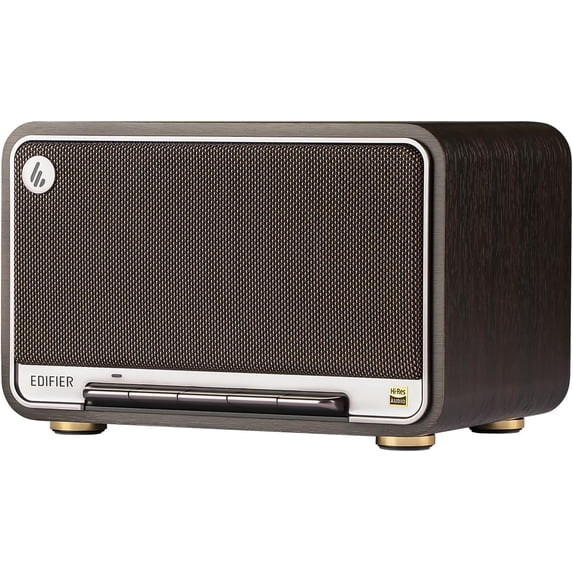 Restored Edifier D32 Tabletop Bluetooth Speaker- Hi-Res Audio, LDAC, ALAC, 60W (RMS), 2.1 Acoustic Architecture, 11h Playtime, Wireless, APP Control, AirPlay2, USB-C and AUX Inputs (Refurbished)