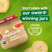 Happy Baby Organics Clearly Crafted, Stage 1, Carrots Organic Baby Food, 4 oz. Jar (6 count)