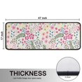 thumbnail image 5 of Kitchen Rugs Sets Of 2,Pioneer Flower Floral Print Pattern Anti Fatigue Kitchen Mat Rugs Non Slip Washable,Decorative Kitchen Floor Mats for Kitchen,Sink,Laundry,17"x47"+17"x47", 5 of 5