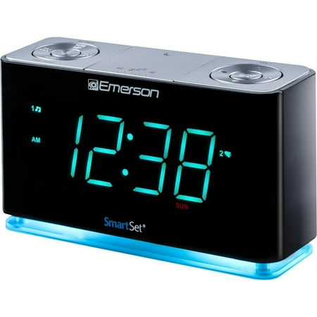 Bedside Alarm Clock Radio, Emerson Bluetooth Home Radio Alarm Clock Modern, 