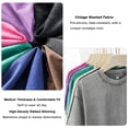 thumbnail image 4 of TOPTIE Oversized T Shirt Cotton Vintage Washed Tee Loose Fit Unisex Tops Drop Shoulder-Light Gray-XL, 4 of 7