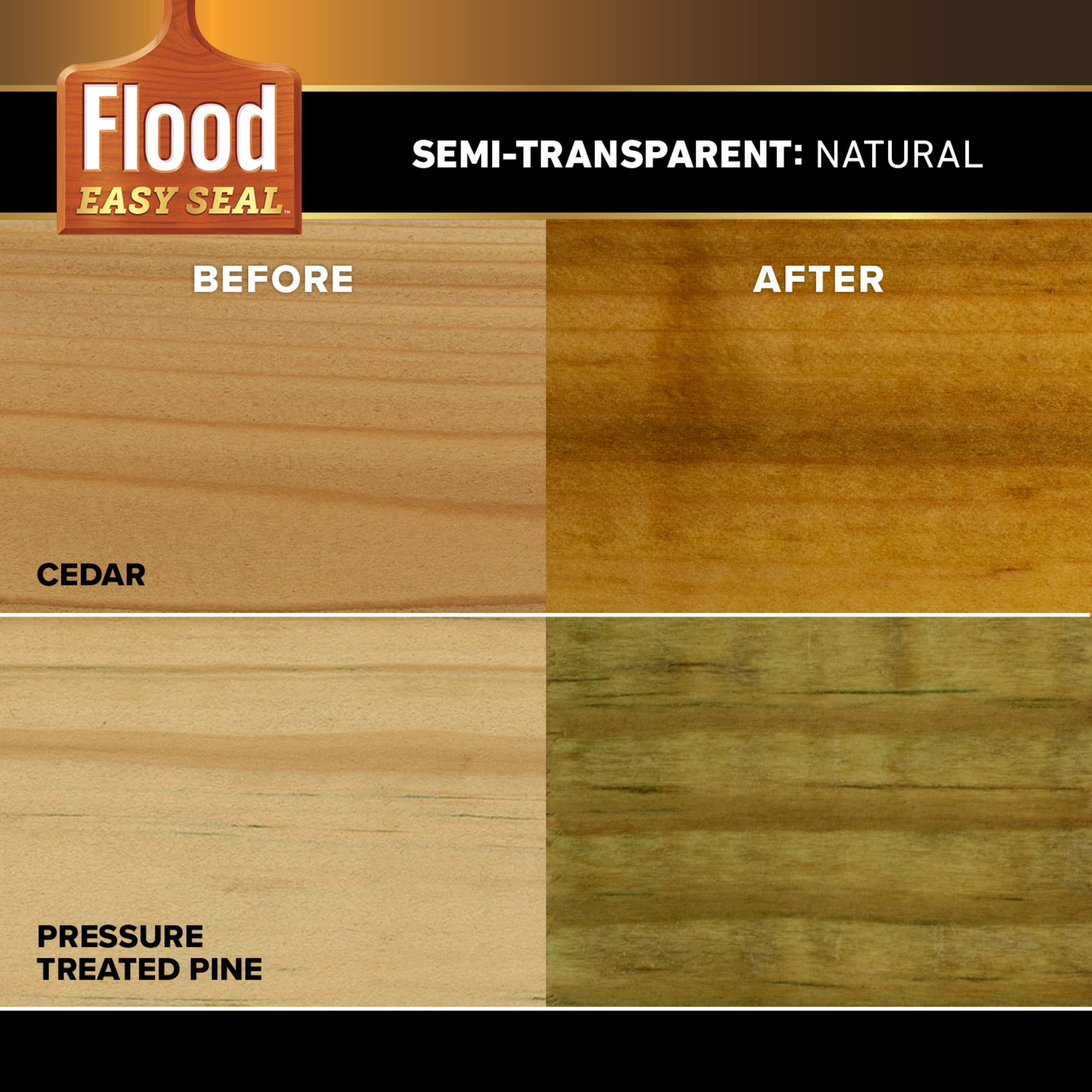 Easy Seal 1 gal. Natural Semi-Transparent Exterior Wood Finish
